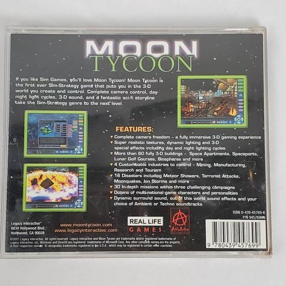 Monopoly Tycoon PC CD-ROM Simulation Game Manual and Key, 2001 - Picture 4 of 4